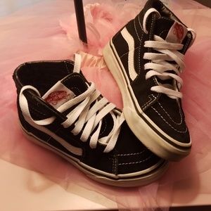 Black and white Vans